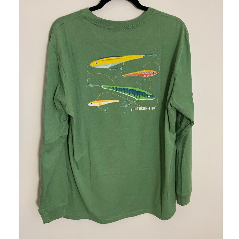 Southern Tide Fishing lure‎ long sleeve tee size large